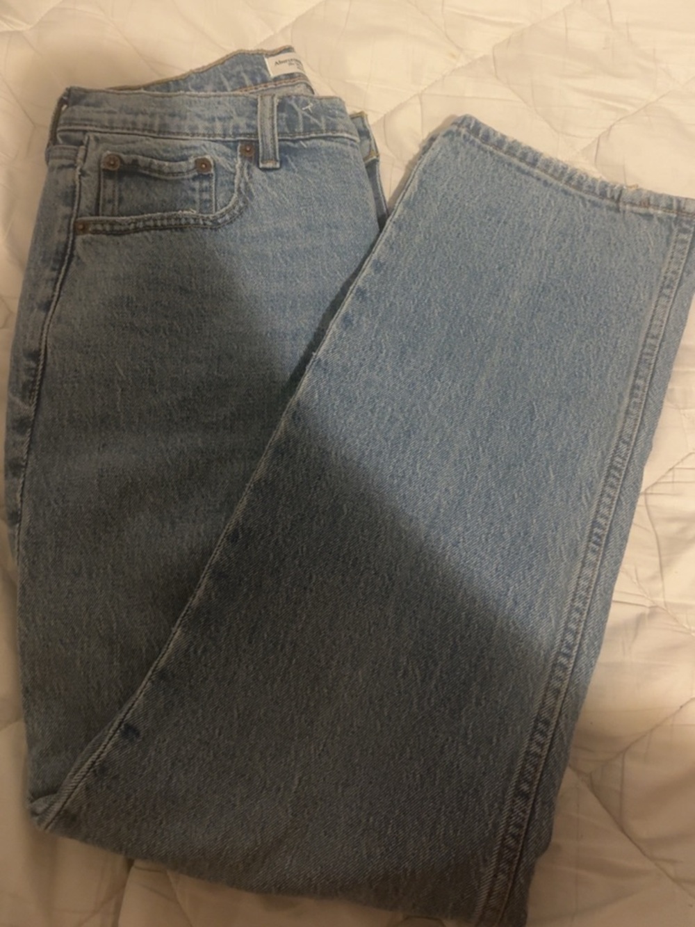Abercrombie & Fitch Light Blue Mid Rise Jeans